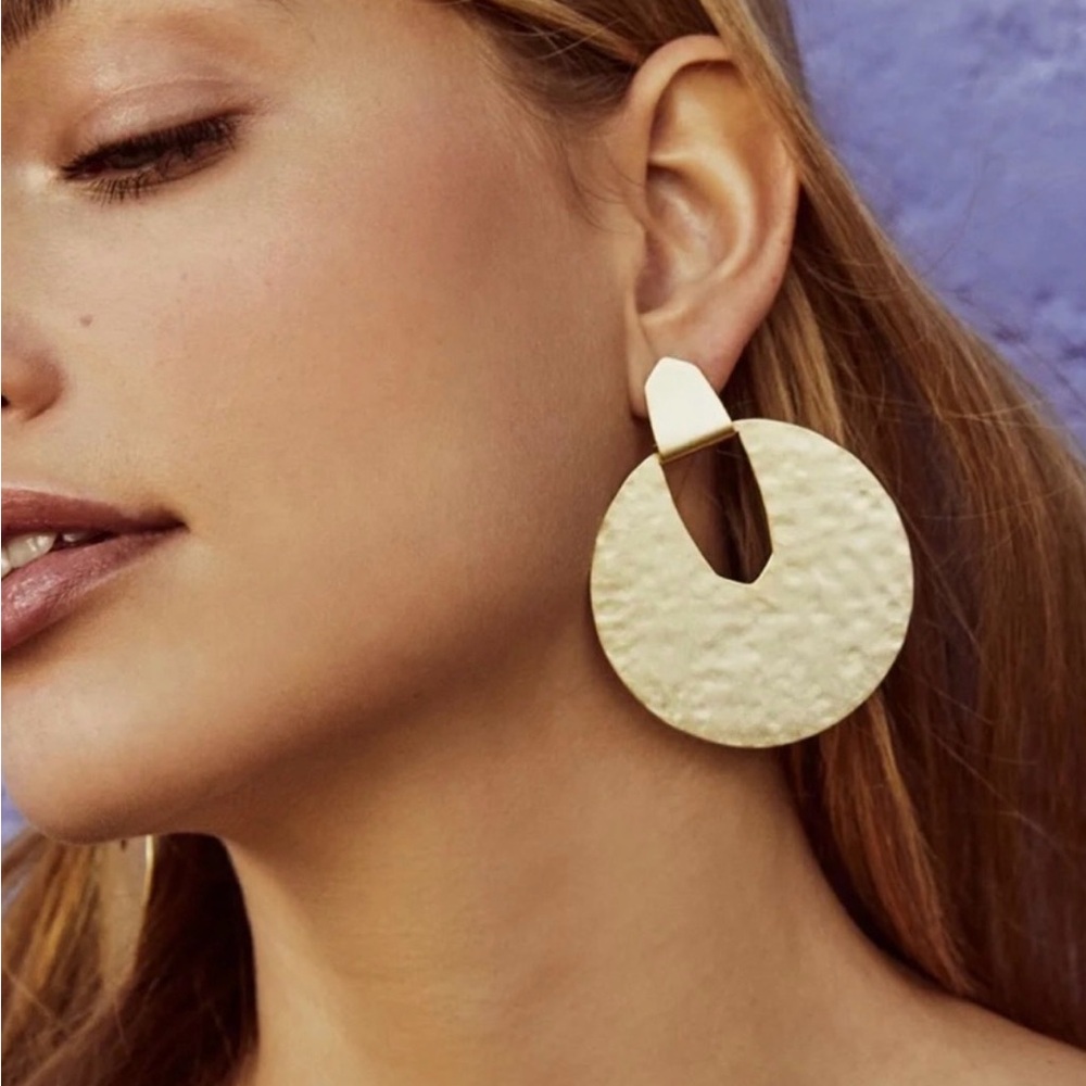 Kendra Scott Gold Statement Earrings